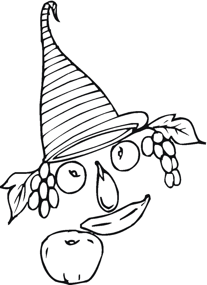 Cornucopia Mask Coloring Page Md Coloring Page — Free Printable — free printable coloring page