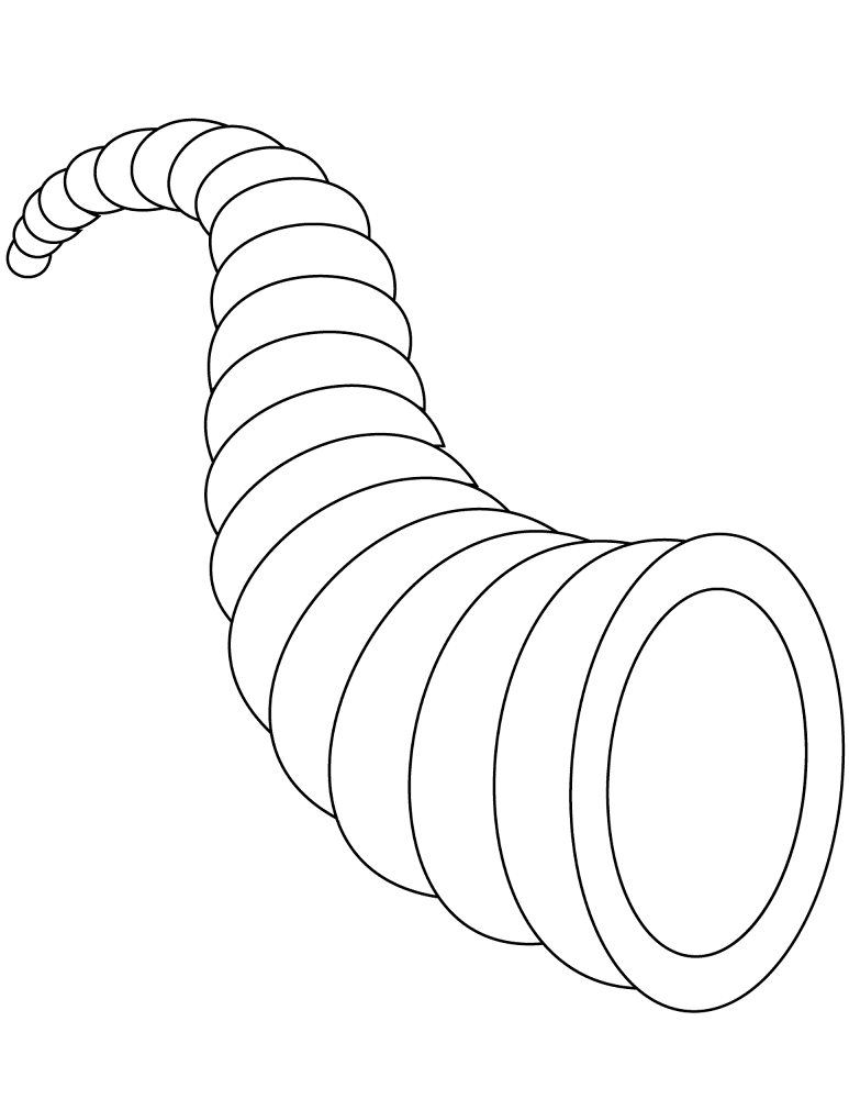 Empty Horn Of Plenty Coloring Page Md Coloring Page — Free Printable — free printable coloring page