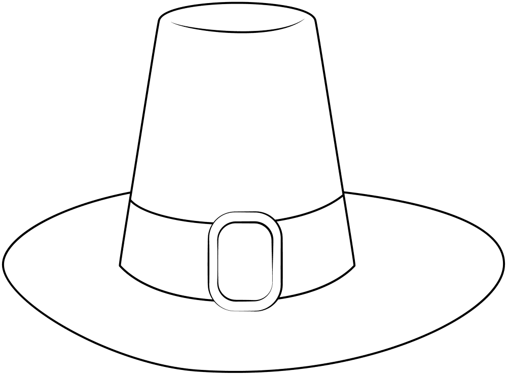 Pilgrim Hat Coloring Page Md Coloring Page — Free Printable — free printable coloring page