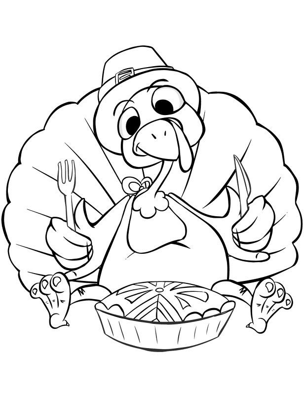 Thanksgiving Dinner Coloring Page Md Coloring Page — Free Printable — free printable coloring page