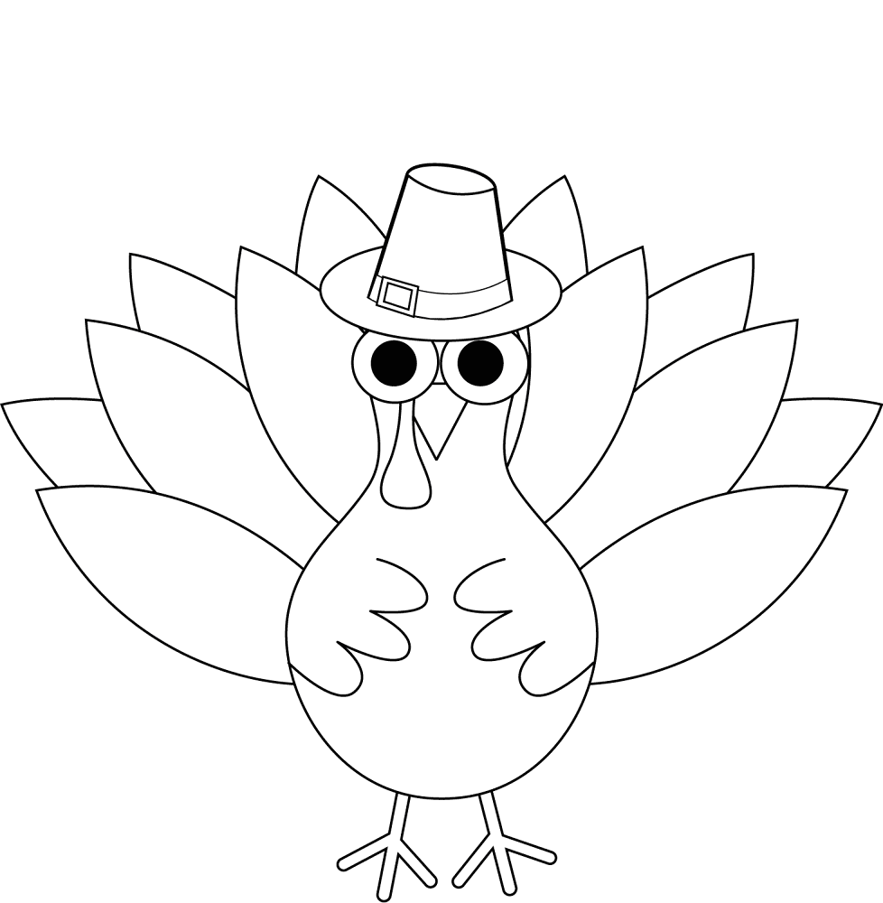 Thanksgiving Turkey Coloring Page Md Coloring Page — Free Printable — free printable coloring page