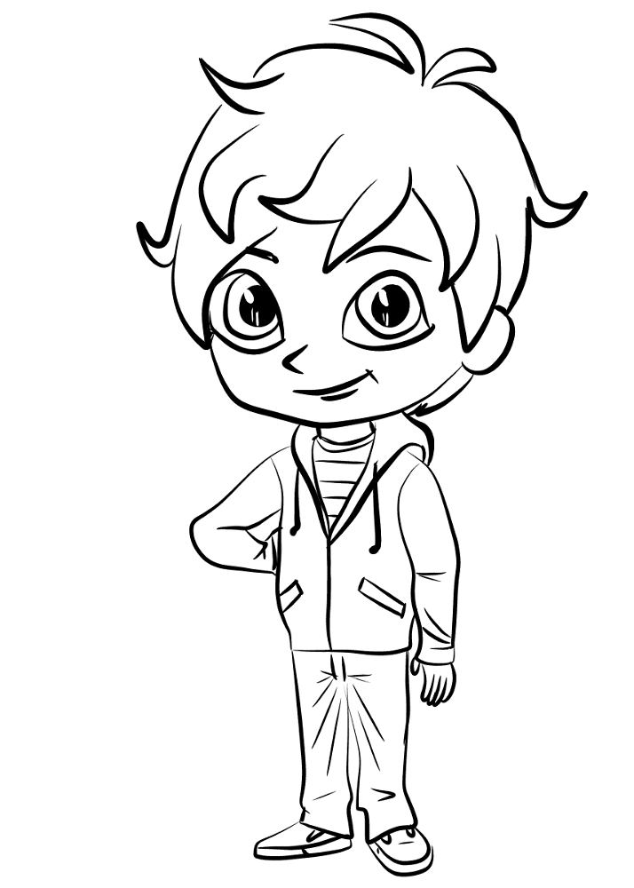 Zac From Shimmer And Shine Coloring Page Md Coloring Page — Free Printable — free printable coloring page