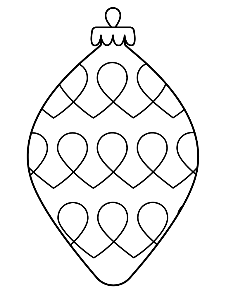 Christmas Ball 12 Coloring Page Md Coloring Page — Free Printable — free printable coloring page