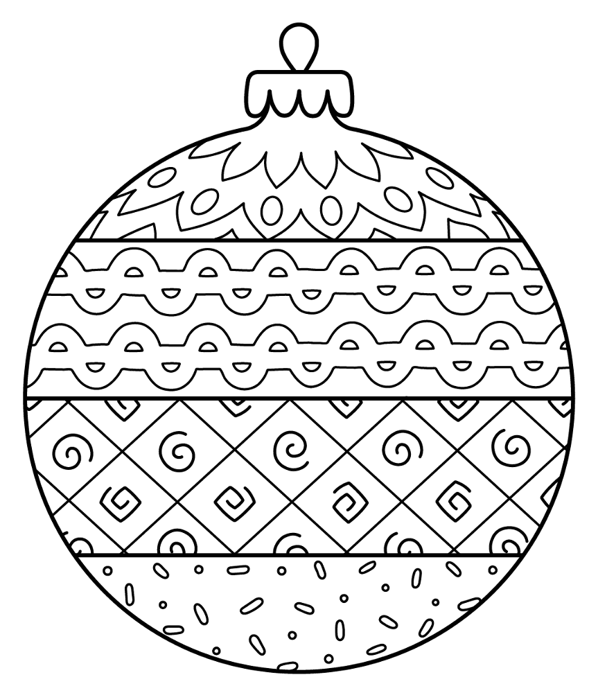 Christmas Ball 7 Coloring Page Md Coloring Page — Free Printable — free printable coloring page