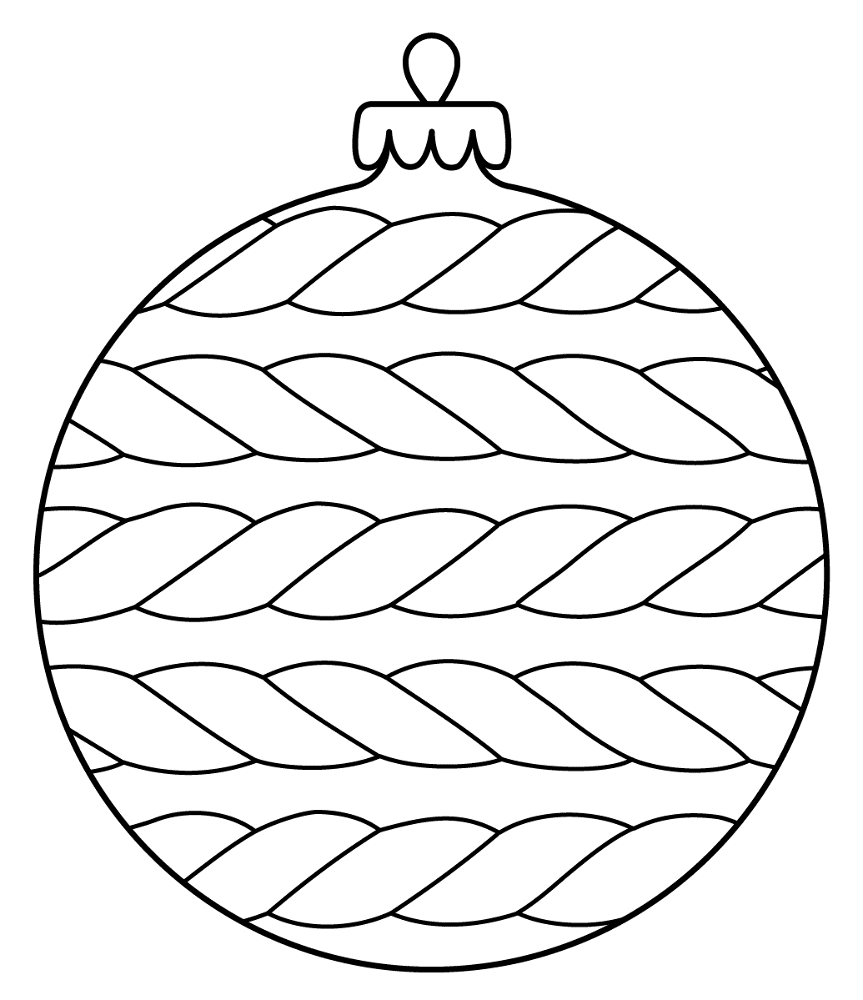 Christmas Bauble 7 Coloring Page Md Coloring Page — Free Printable — free printable coloring page