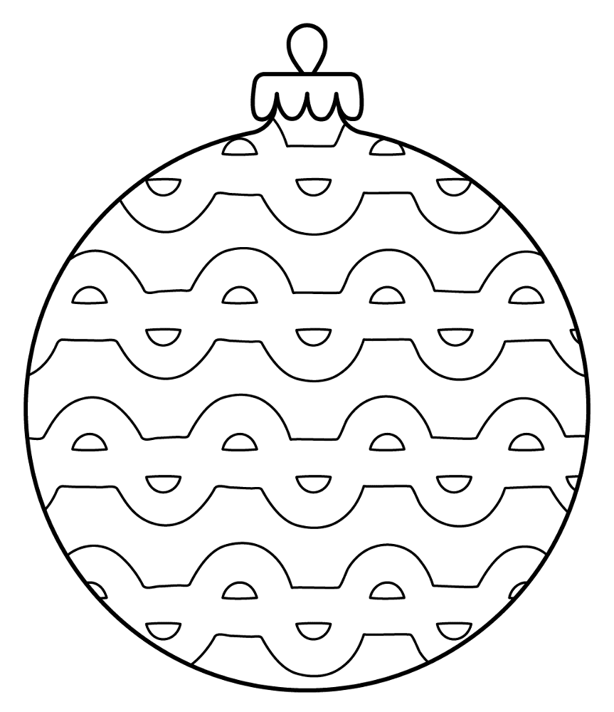 Christmas Bauble Coloring Page Md Coloring Page — Free Printable — free printable coloring page