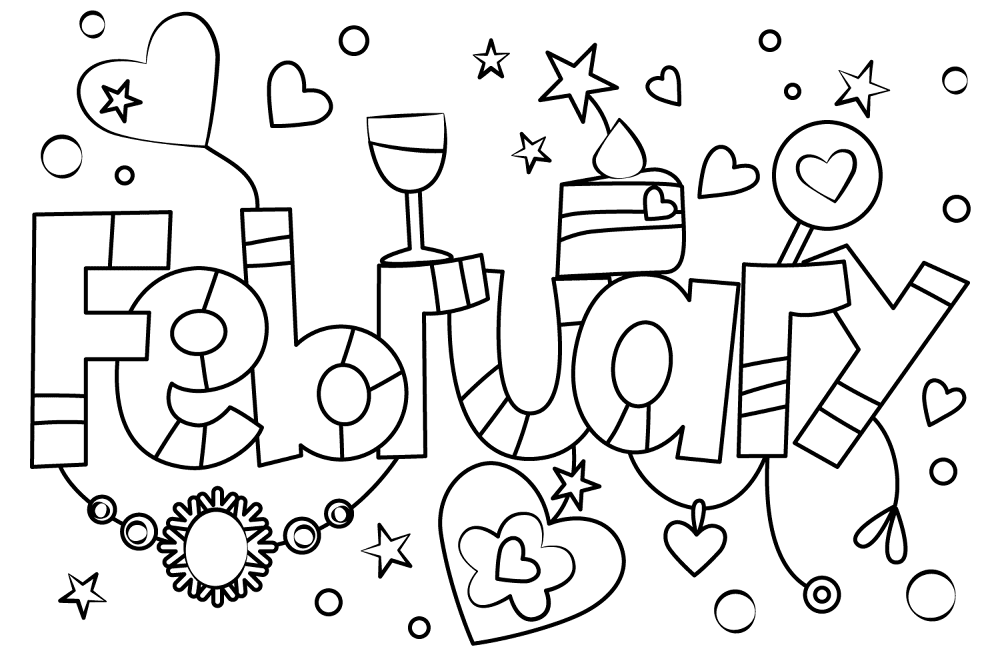 February Coloring Page Md Coloring Page — Free Printable — free printable coloring page