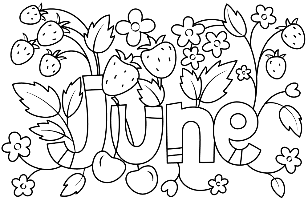 June Coloring Page Md Coloring Page — Free Printable — free printable coloring page