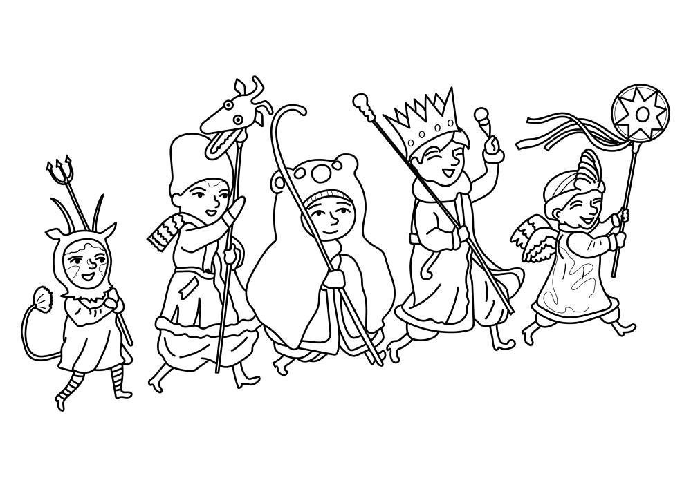 Koliada In Ukraine7 Coloring Page Md Coloring Page — Free Printable — free printable coloring page