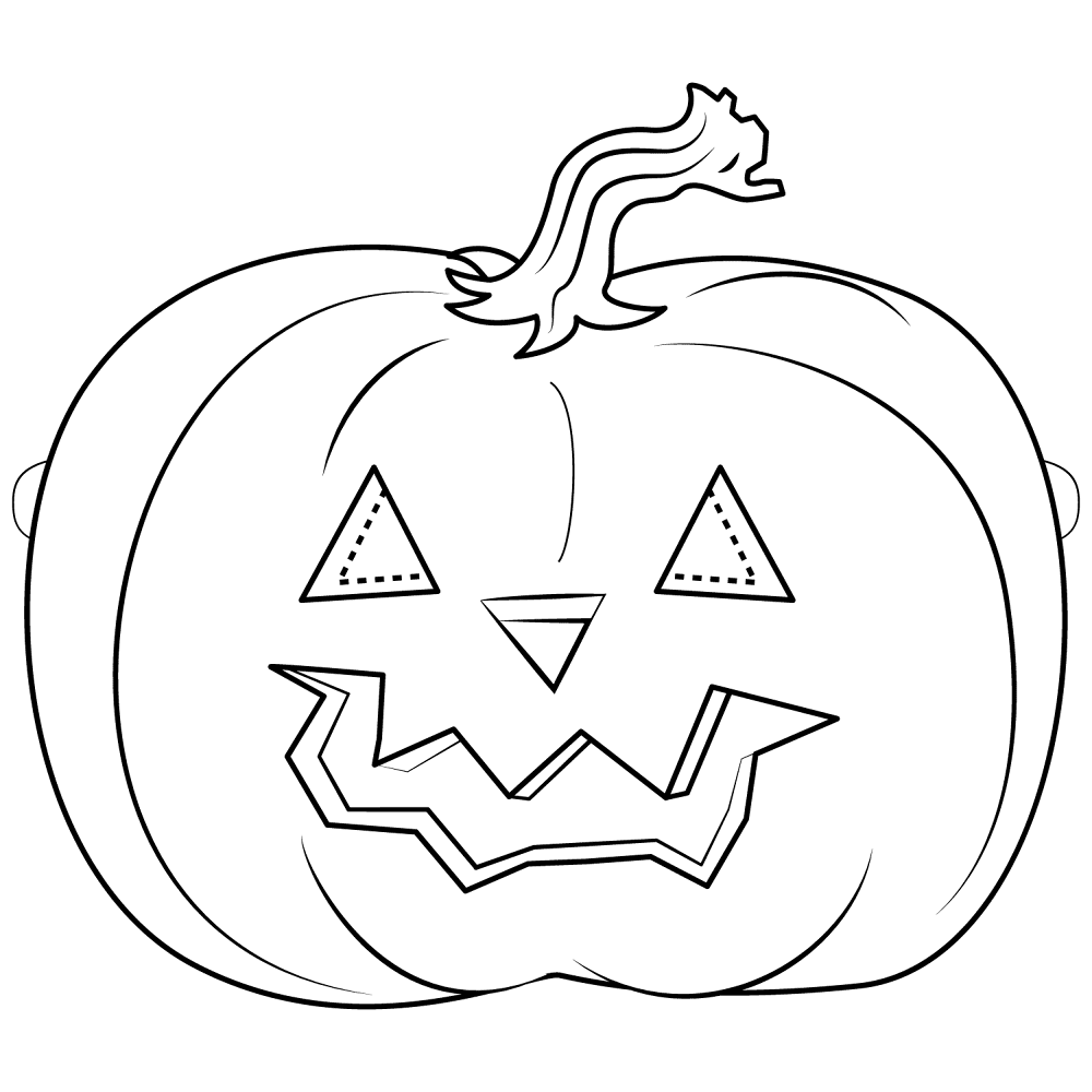 Pumpkin Mask Coloring Page Md Coloring Page — Free Printable — free printable coloring page