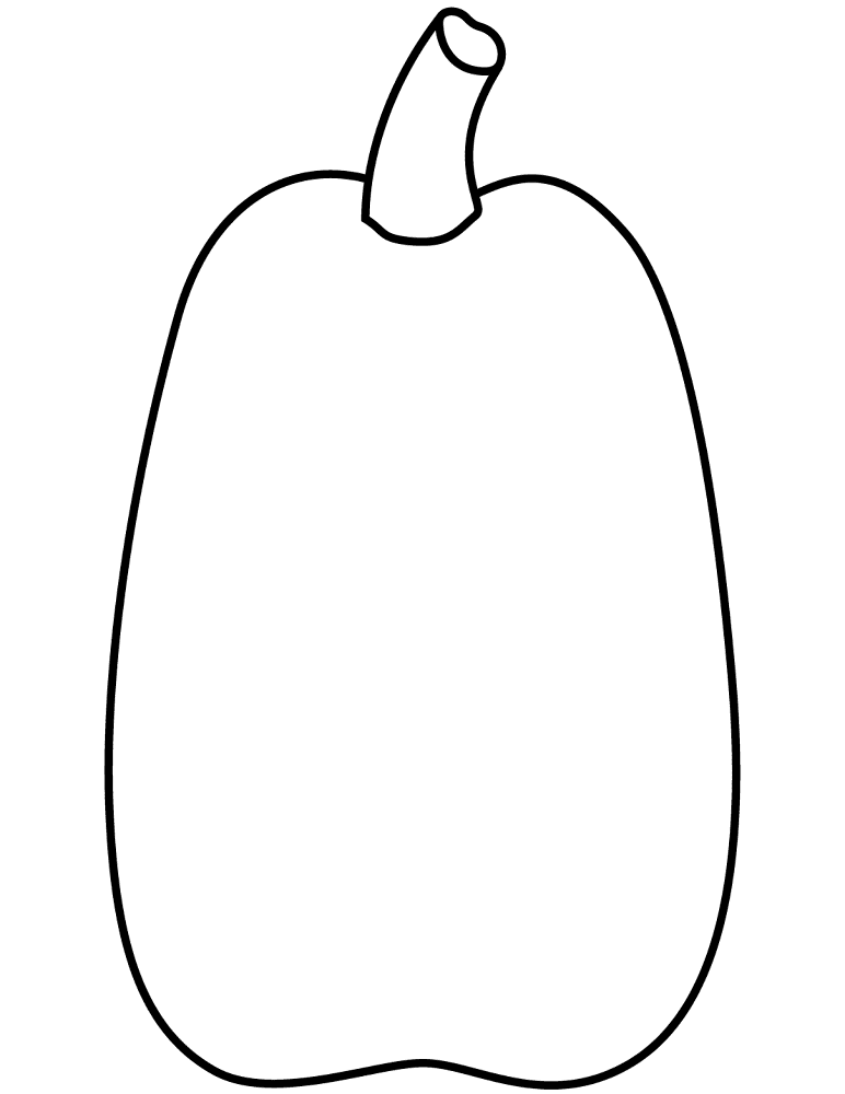 Pumpkin Outline Coloring Page Md Coloring Page — Free Printable — free printable coloring page