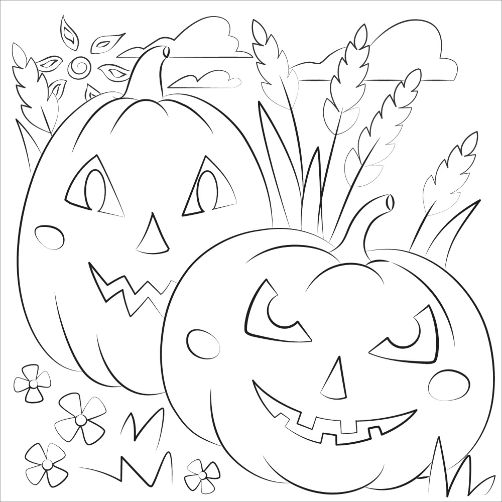 Pumpkin Patch Coloring Page Md Coloring Page — Free Printable — free printable coloring page