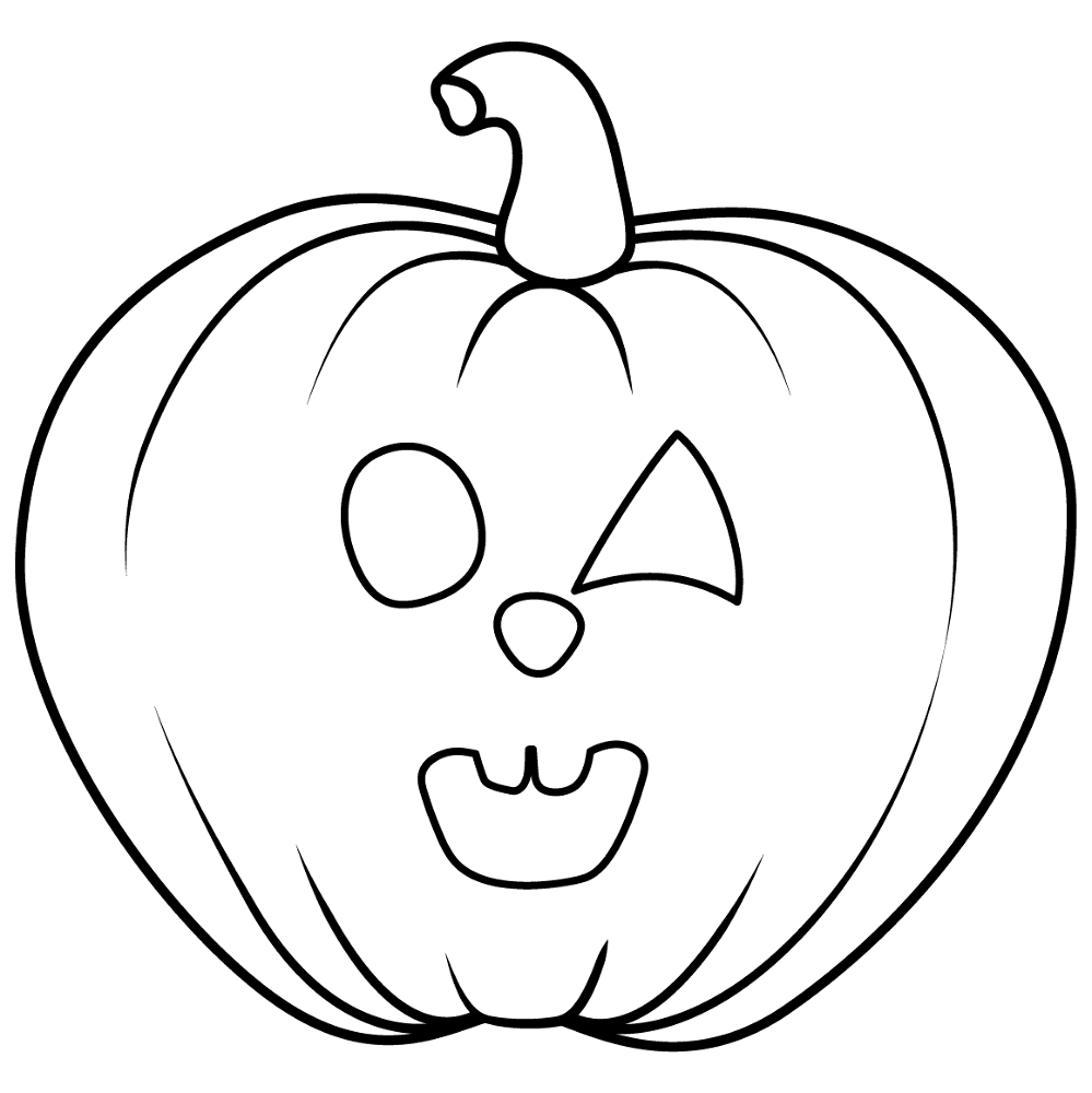 Silly Jack O Lantern Coloring Page Md Coloring Page — Free Printable — free printable coloring page
