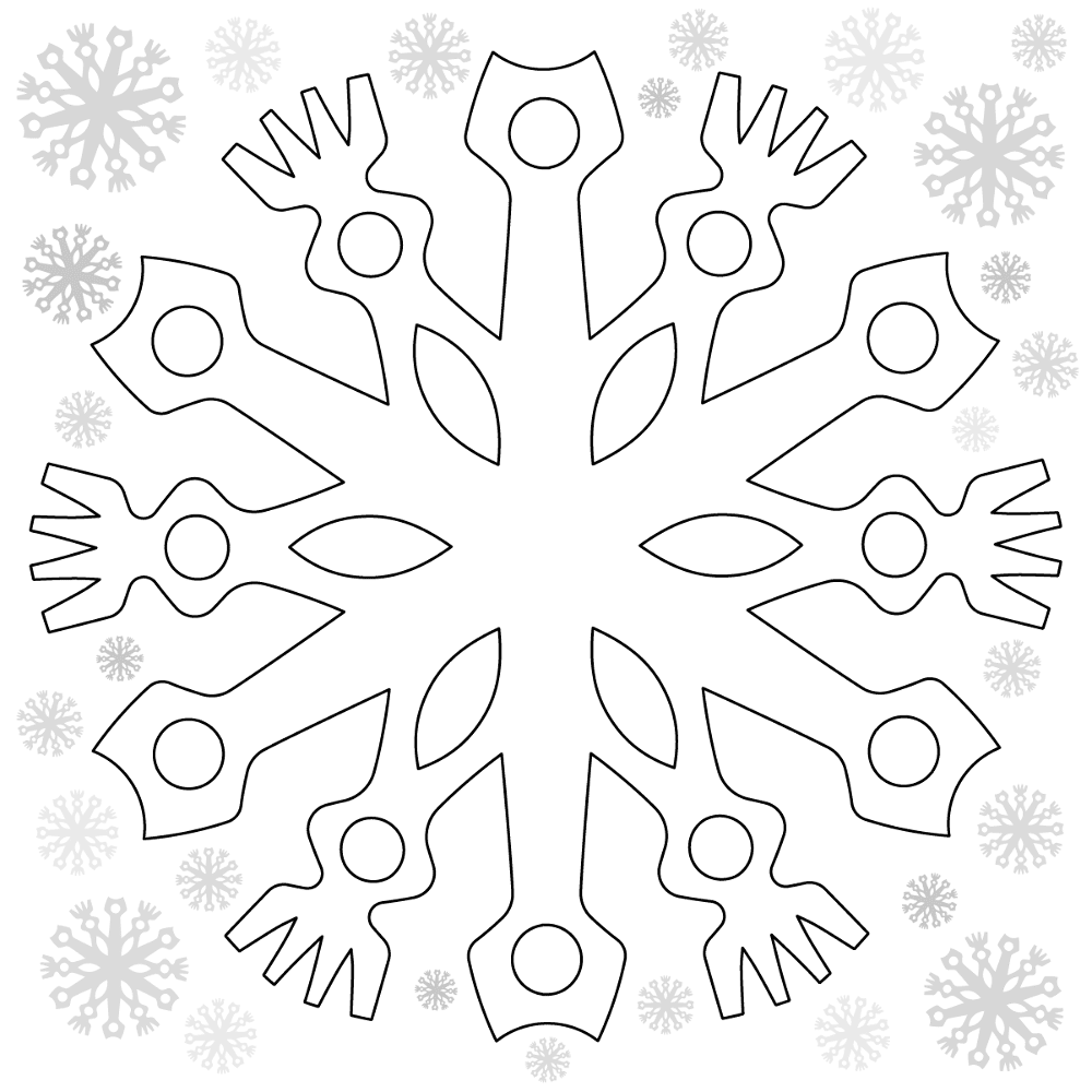 Snowflake 10 Coloring Page Md Coloring Page — Free Printable — free printable coloring page