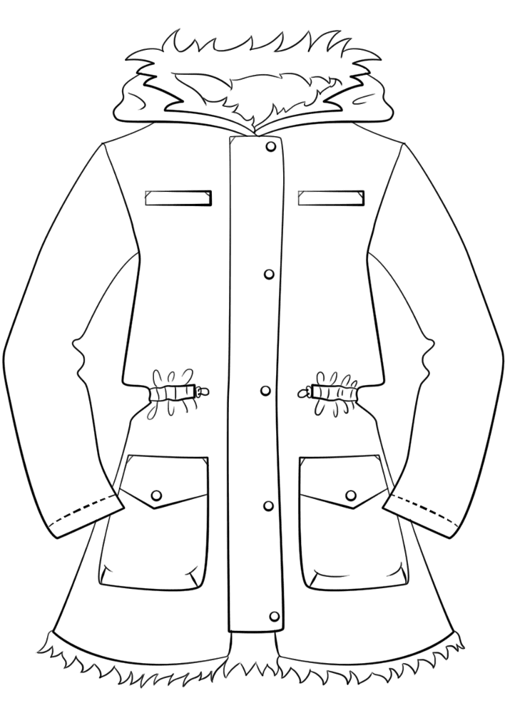 Winter Jacket Coloring Page Md Coloring Page — Free Printable — free printable coloring page