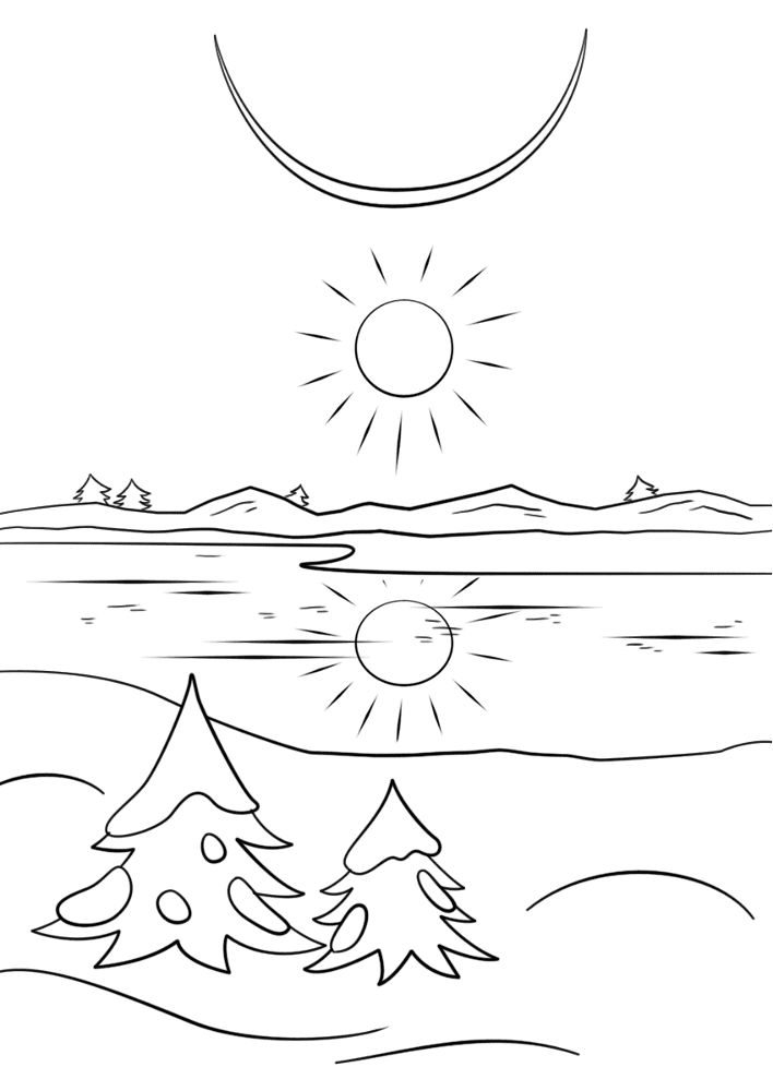 Winter Solstice Coloring Page Md Coloring Page — Free Printable — free printable coloring page