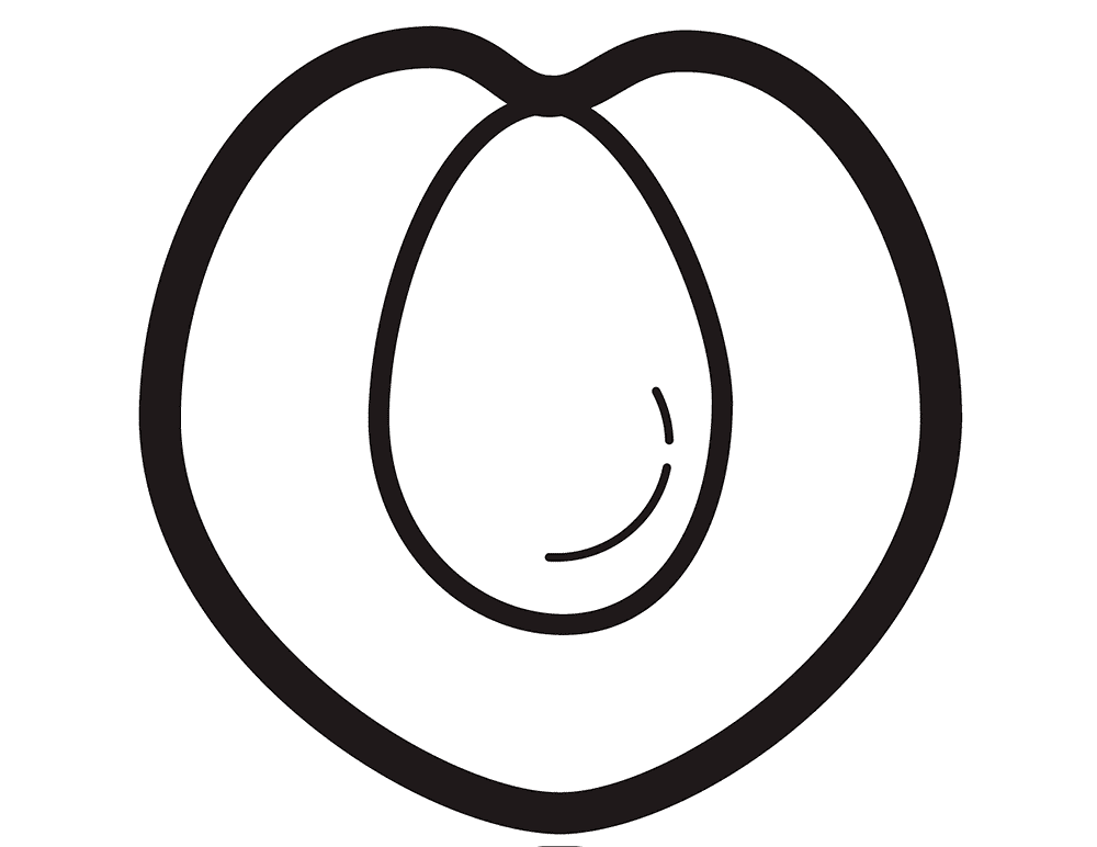 3244986 Fruit Fruits Peach Coloring Page Md Coloring Page — Free Printable — free printable coloring page