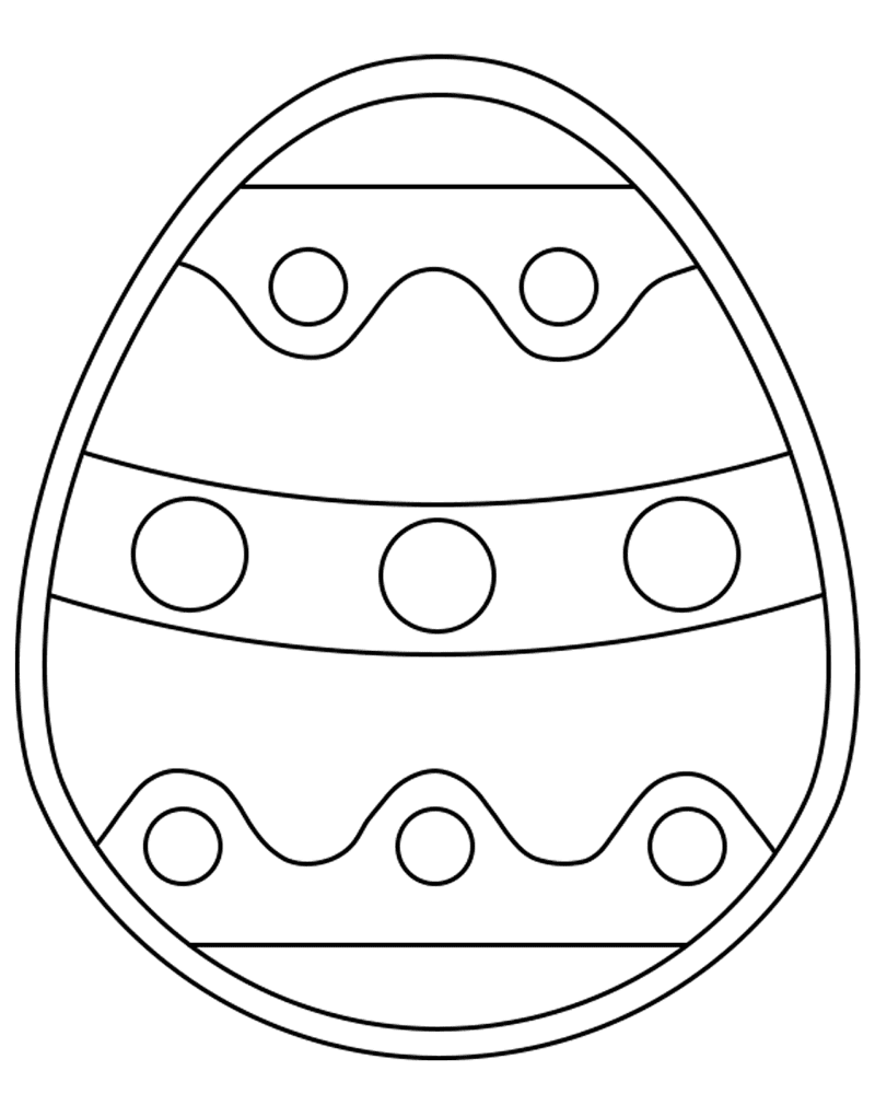 Decorated Easter Egg 1 Md Coloring Page — Free Printable — free printable coloring page