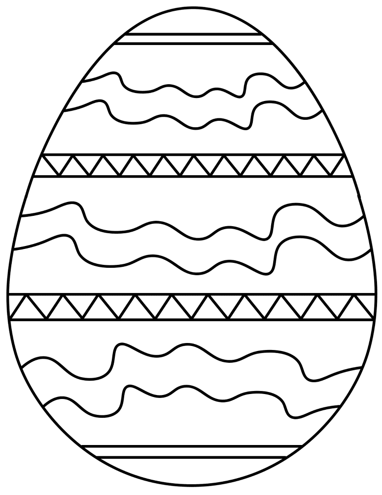 Decorated Easter Egg Md Coloring Page — Free Printable — free printable coloring page