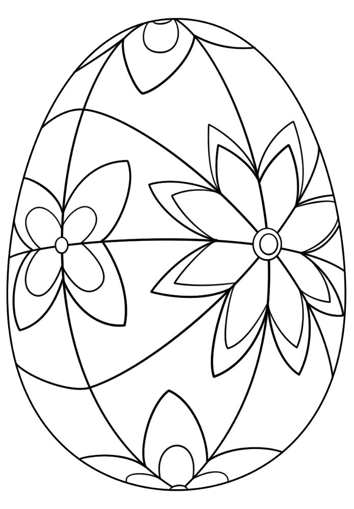 Detailed Easter Egg Coloring Page Md Coloring Page — Free Printable — free printable coloring page