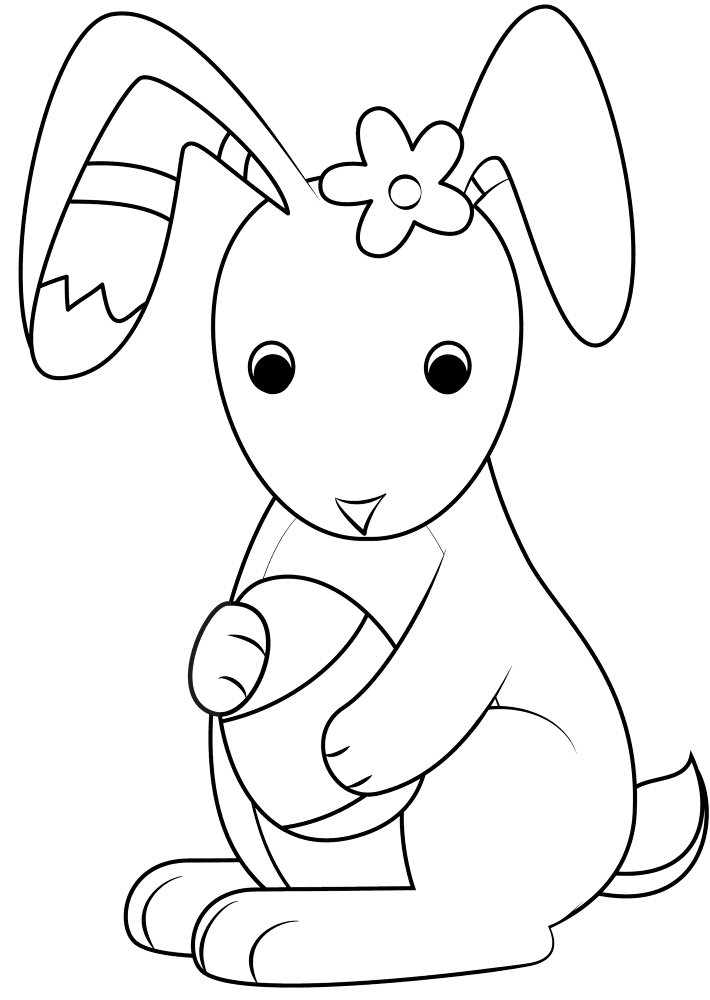 Easter Bunny Coloring Page Md Coloring Page — Free Printable — free printable coloring page