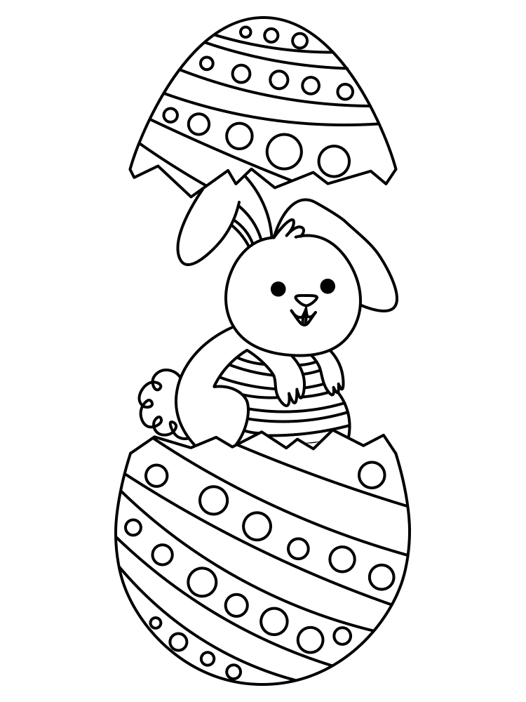 Easter Egg Bunny Md Coloring Page — Free Printable — free printable coloring page