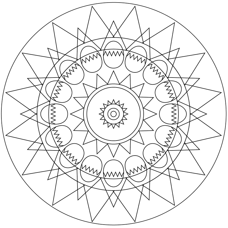 Easter Egg Mandala Coloring Page Md Coloring Page — Free Printable — free printable coloring page