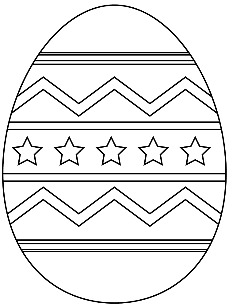 Easter Egg With Abstract Pattern 2 Coloring Page Md Coloring Page — Free Printable — free printable coloring page