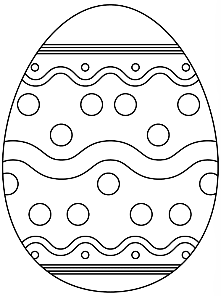 Easter Egg With Abstract Pattern 4 Coloring Page Md Coloring Page — Free Printable — free printable coloring page