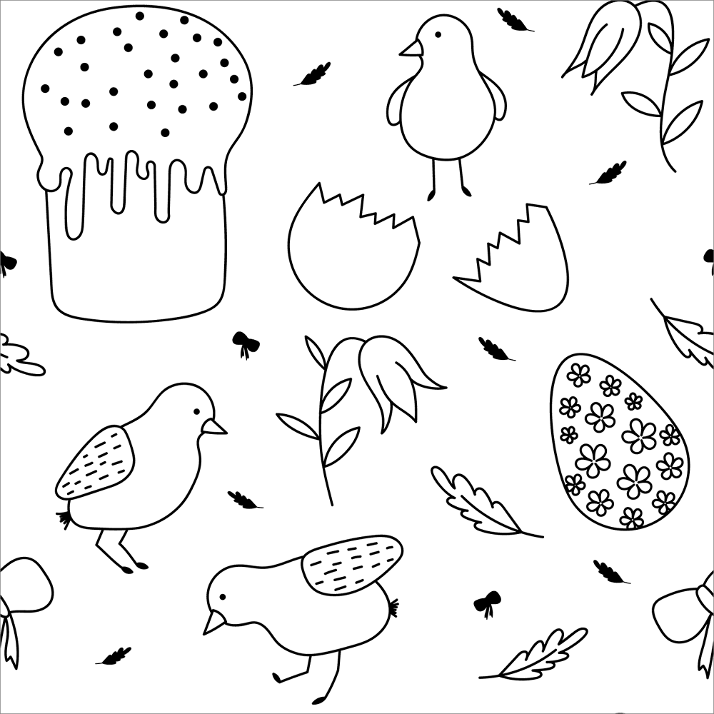 Easter Pattern 3 Coloring Page Md Coloring Page — Free Printable — free printable coloring page