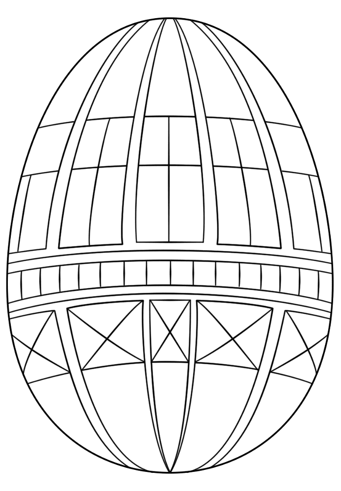 Geometric Easter Egg Coloring Page Md Coloring Page — Free Printable — free printable coloring page