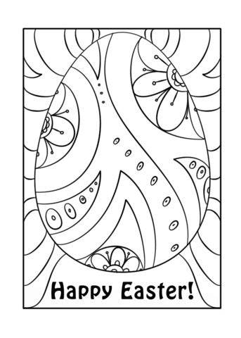 Happy Easter Egg 2 Coloring Page Md Coloring Page — Free Printable — free printable coloring page