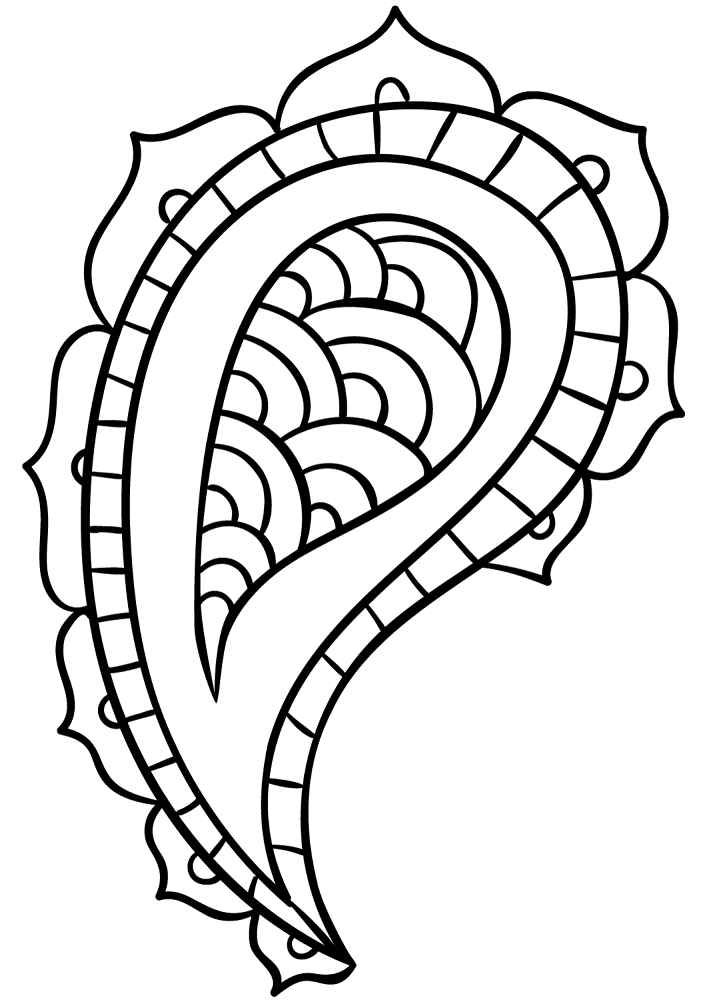 Paisley Coloring Page Md Coloring Page — Free Printable — free printable coloring page