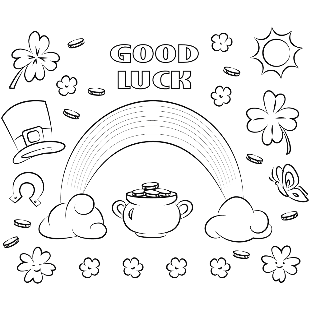 Good Luck Coloring Page Md Coloring Page — Free Printable — free printable coloring page