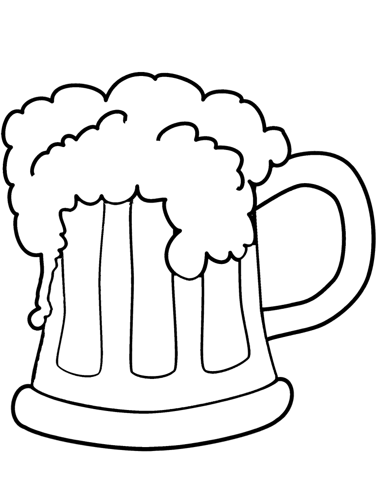 Pattys Day Beer Coloring Page Md Coloring Page — Free Printable — free printable coloring page