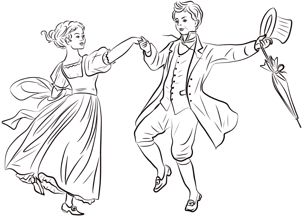 St Patricks Day Dance Coloring Page Md Coloring Page — Free Printable — free printable coloring page
