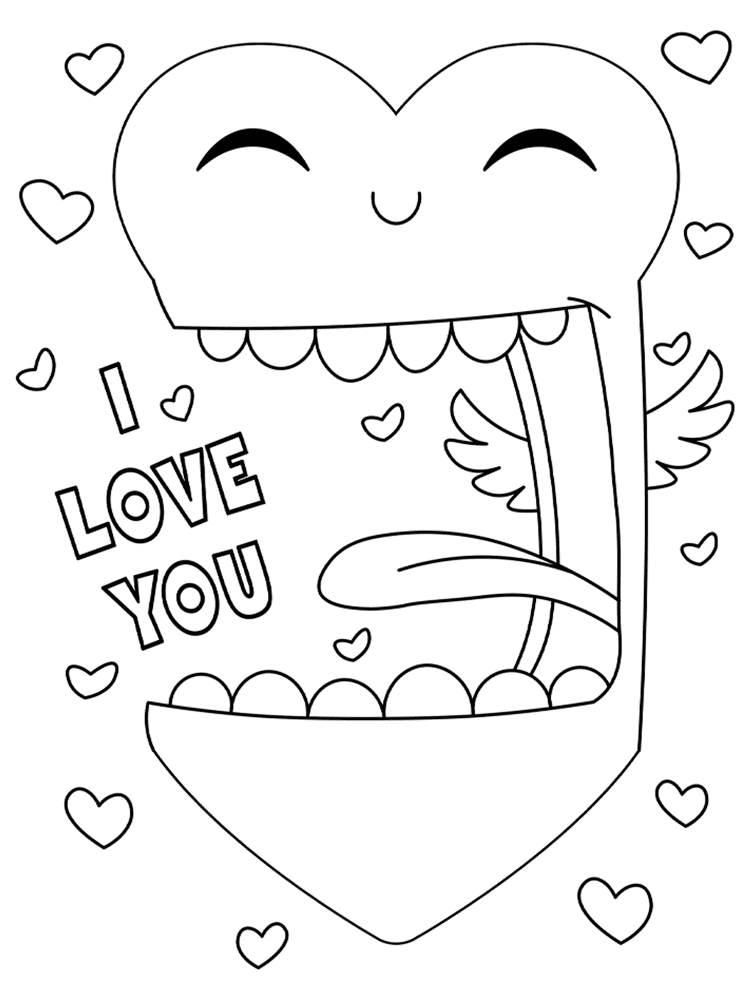 Valentine Heart Saying I Love You Md Coloring Page — Free Printable — free printable coloring page