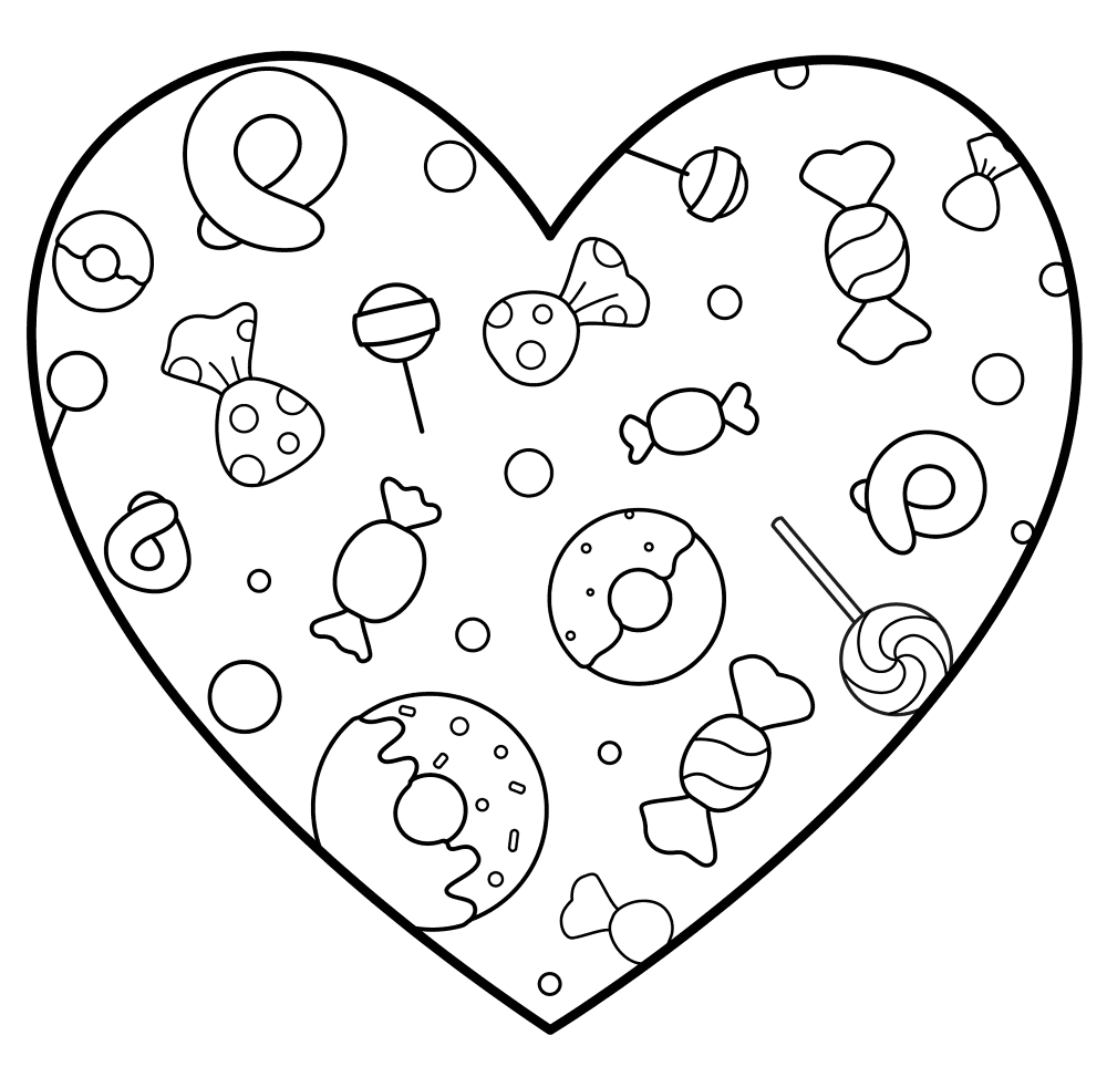 Valentines Heart 13 Coloring Page Md Coloring Page — Free Printable — free printable coloring page