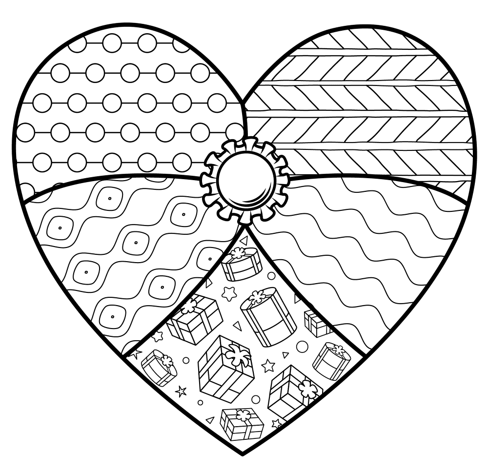 Valentines Heart 7 Coloring Page Md Coloring Page — Free Printable — free printable coloring page