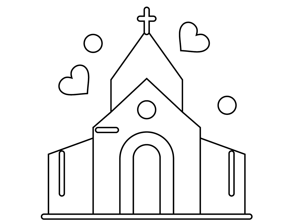4171293 Arch Day House Love Valentine Valentines Wedding Coloring Page Md Coloring Page — Free Printable — free printable coloring page