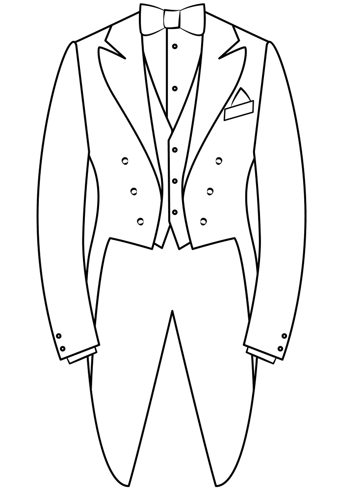 Tuxedo Coloring Page Md Coloring Page — Free Printable — free printable coloring page