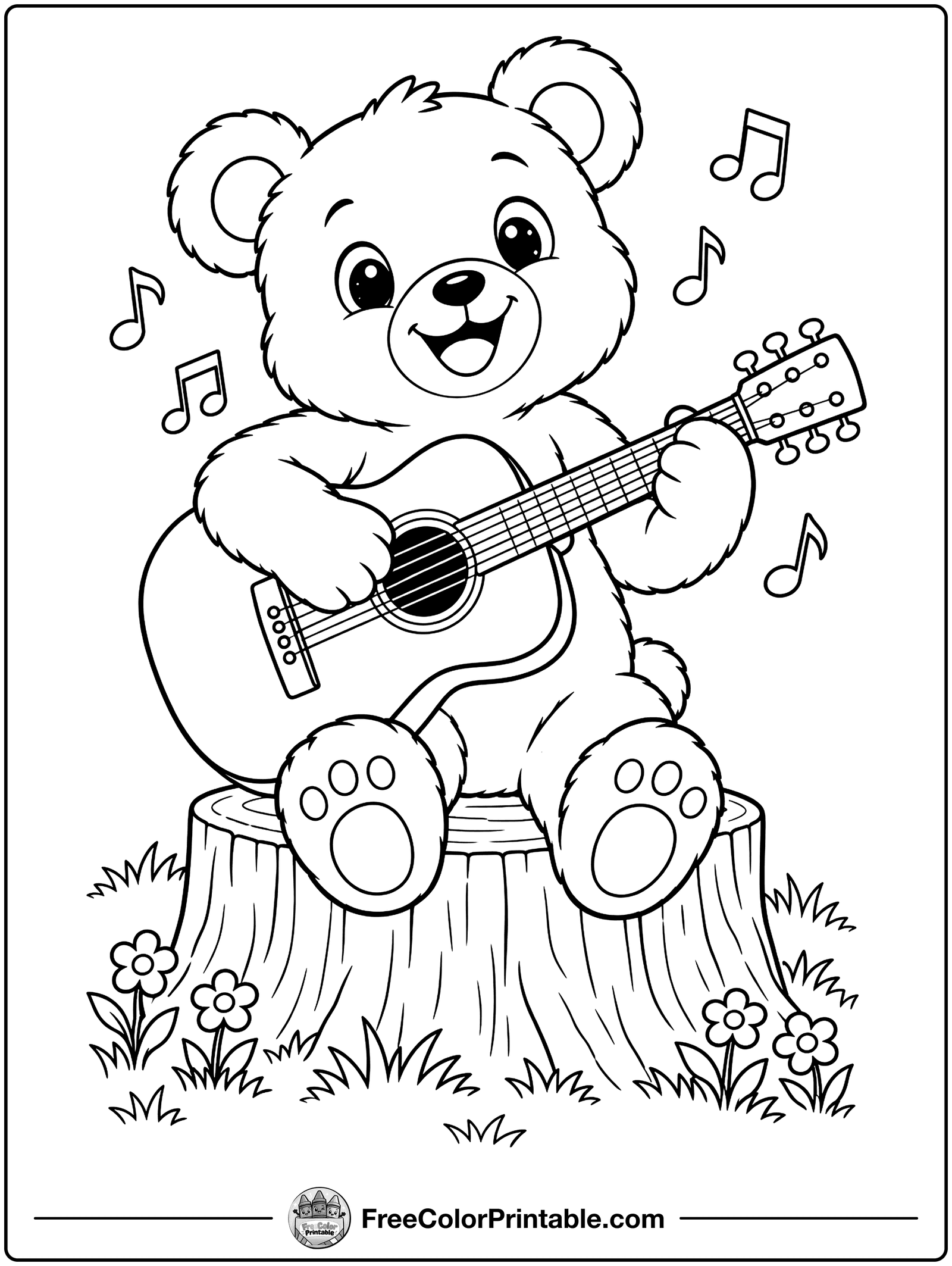Free Printable Music Coloring Pages — Musical Instruments for Kids — 20
