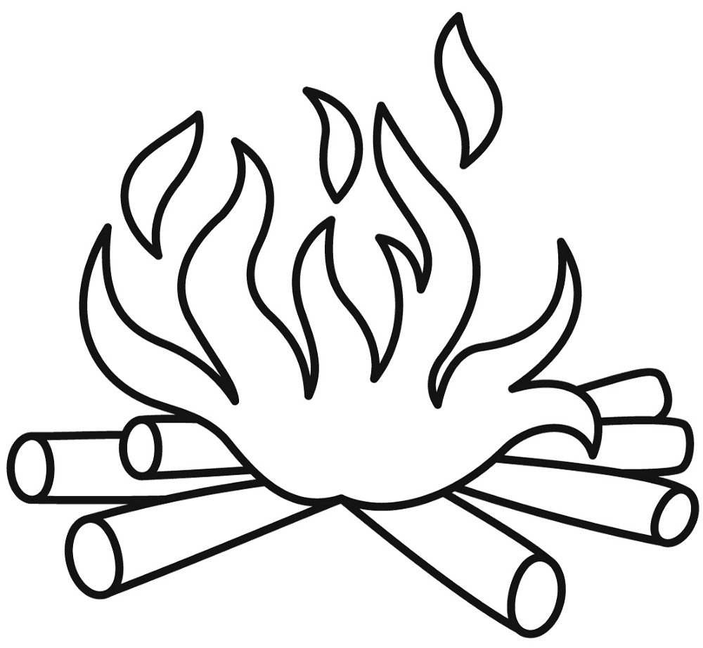 Campfire Coloring Page Md Coloring Page — Free Printable — free printable coloring page