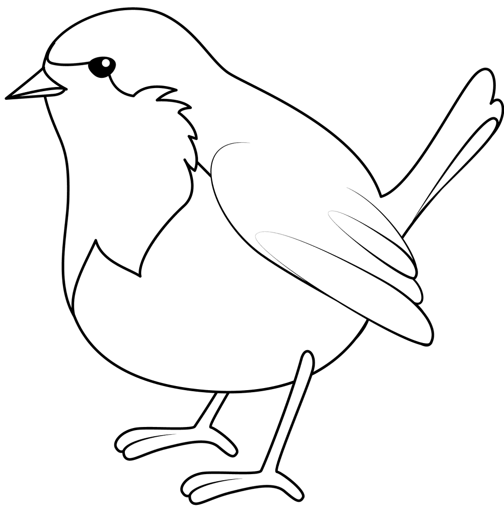 Christmas Robin Coloring Page Md Coloring Page — Free Printable — free printable coloring page