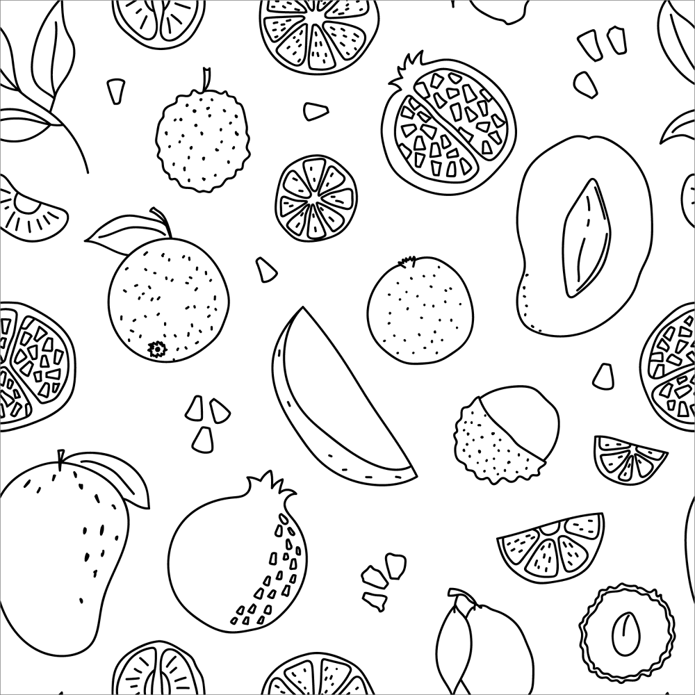 Fruit Pattern 2 Coloring Page Md Coloring Page — Free Printable — free printable coloring page