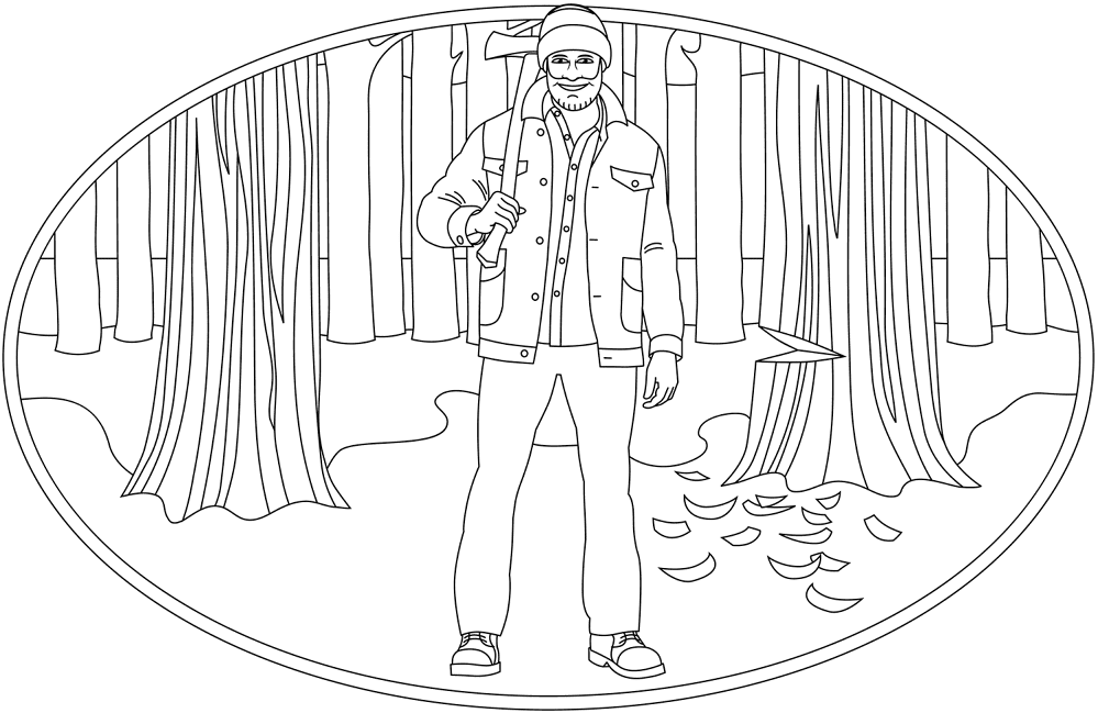 Lumberjack Coloring Page Md Coloring Page — Free Printable — free printable coloring page