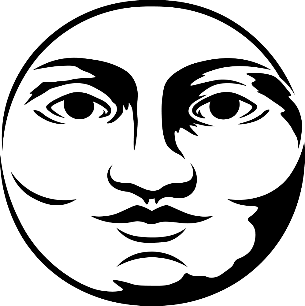 Moon Face Coloring Page Md Coloring Page — Free Printable — free printable coloring page