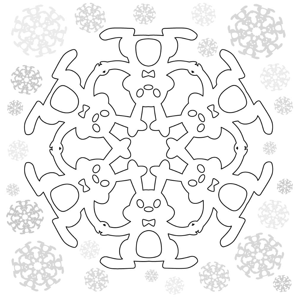 Paper Snowflake Coloring 33 Coloring Page Md Coloring Page — Free Printable — free printable coloring page