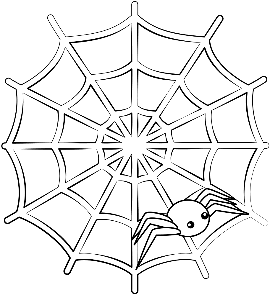Spider Web Coloring Page Md Coloring Page — Free Printable — free printable coloring page