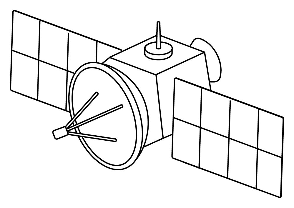 940 Satellite Emoji Coloring Page Md Coloring Page — Free Printable — free printable coloring page